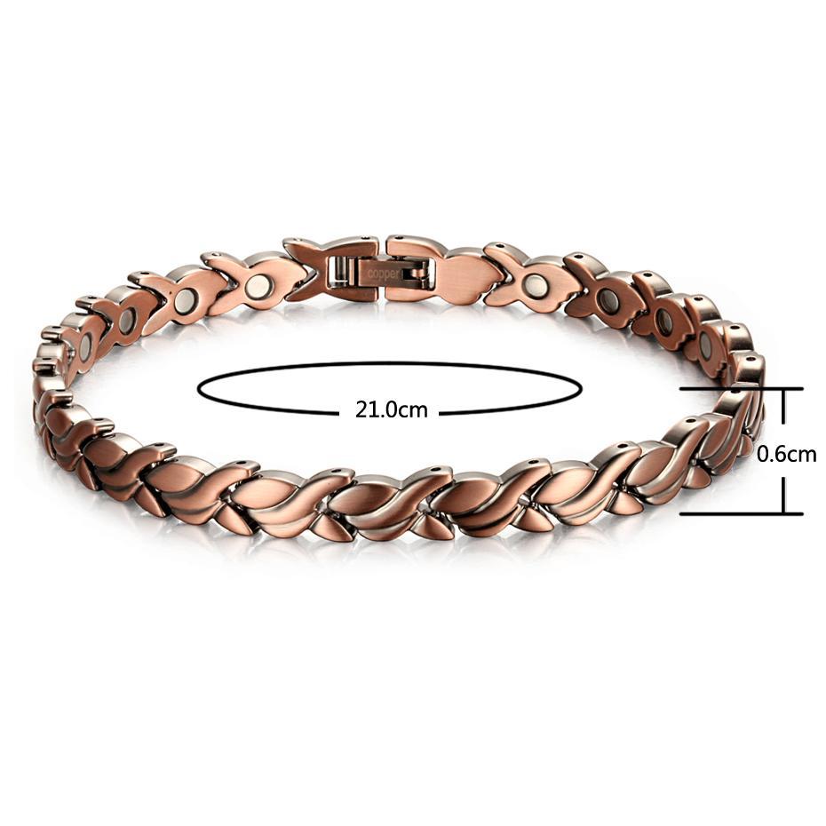 Women Health Care Pure Copper Ankle Magnetic Bracelet for Arthritis ...